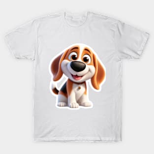 Cute and happy beagle puppy T-Shirt